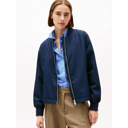 Bomber Matelassé Déperlant Casual Nylon Bomber Jacket/Dark Blue - Xs
