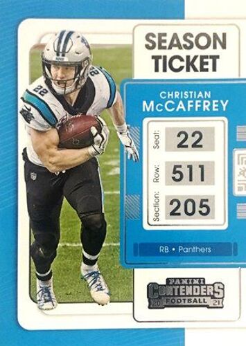 15 Christian Mccaffrey Carolina Panthers - Panini Contenders Season Ticket Football Us Nfl 2021