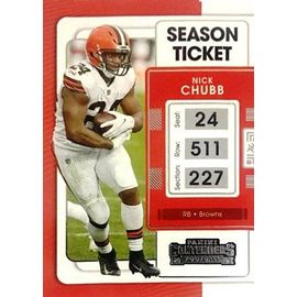 24 Nick Chubb Cleveland Browns - Panini Contenders Season Ticket Football Us Nfl 2021