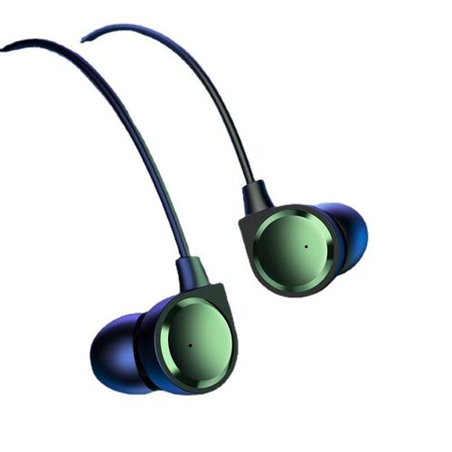 écouteurs de controle filaire 3,5 mm intra-auriculaires stéréo avec micro pour iPhone Huawei, noir