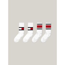 Lot De 4 Chaussettes À Drapeau Pour Enfant Th Kids Flag 4p Ecom/White - 31-34