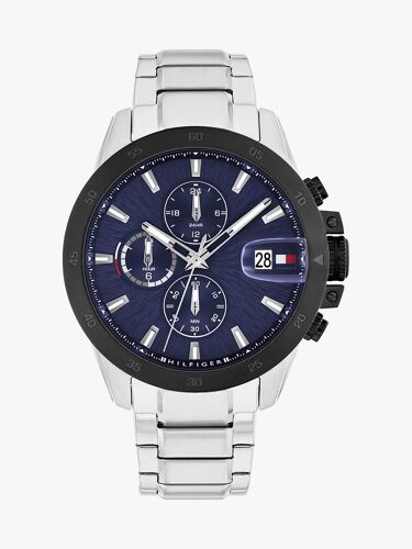 Montre Bracelet À Cadran Bleu Marine Jameson Watch/Silver