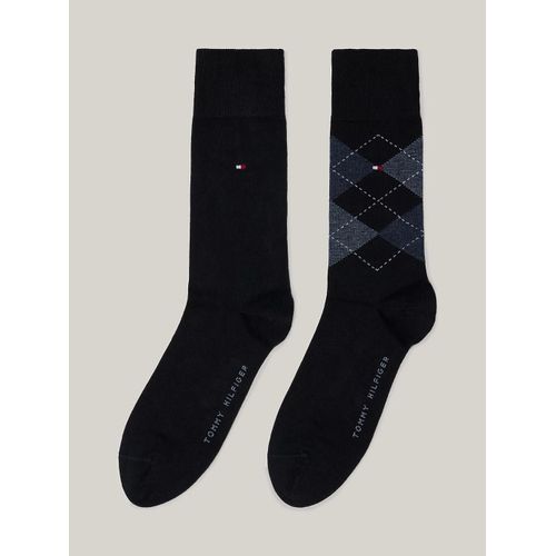 Lot De 2 Paires De Chaussettes Carreaux Th Men Sock Check 2p/dark Navy