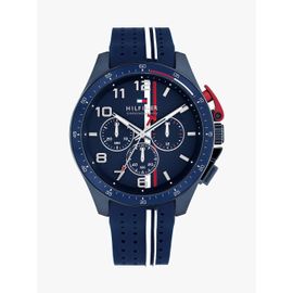 Montre Chronographe À Bracelet En Silicone Bank Watch/Navy