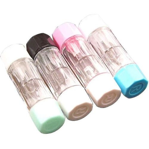 8pcs Mini Voyage Dur Cas De Lentilles De Contact Boîte De Protection Cosmétique Lentilles De Contact Conteneur Holder Lens S 