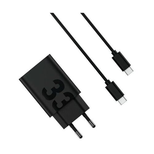 Motorola Turbopower 33 - Cargador Red Eléctrica Con Cable Usb-c - Usb-c 33w - Carga Rápida