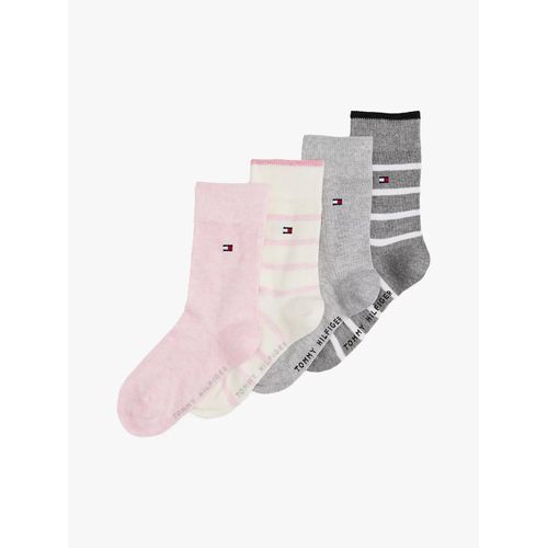 Lot De 4 Paires De Chaussettes Marinière Th Kids Sock 4p Breto/grey Melange/pink