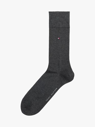 Lot De 1 Paire De Chaussettes Avec Cachemire Th Men Sock 1p Premium Silk Cash/dark Grey Melange