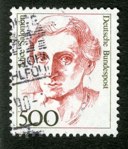 Timbre Oblitéré Deutsche Bundespost, Alice Salomon, 500