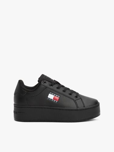 Tommy Jeans Flatform Ess Baskets Plates Noir