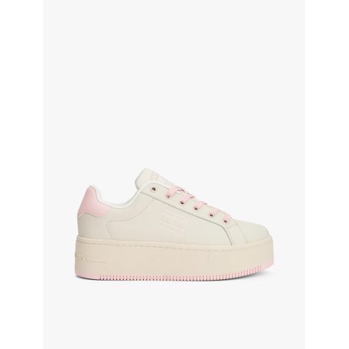 Baskets En Cuir Compensées Tjw Flatform Ess/delicate Pink
