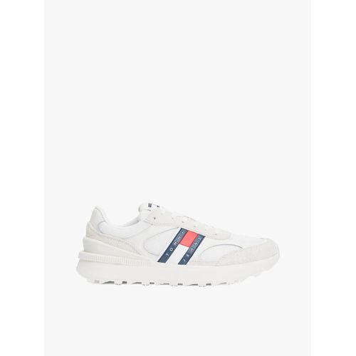 Baskets Crantées En Daim Multitextures Tjm Technical Runner Ess/ecru