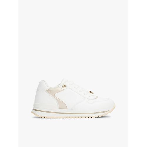 Baskets Métallisées Légèrement Crantées Low Cut Lacesup Sneaker/white/platinum