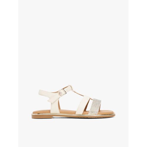 Sandales Bride Métallisée Texturée Sandal/milk