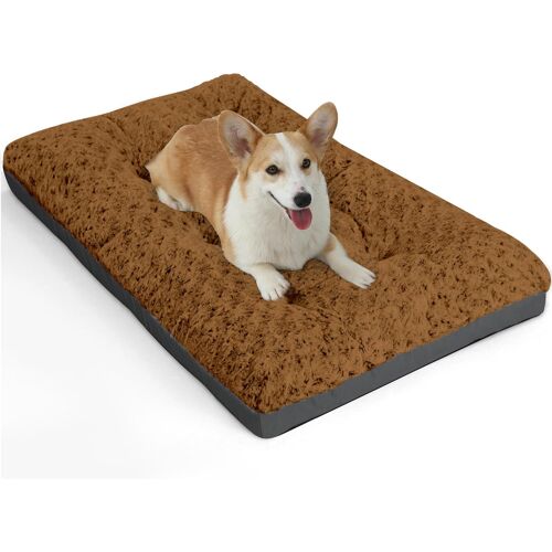 Lit Pour Les Chiens, Coussin, Tapis, Moelleux, De Grande Taille (Marron, 76 X B 48 X H 9 Cm)