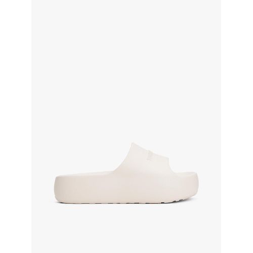 Claquettes Femme Tommy Jeans Ref 65250 Acg Ecru