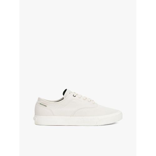 Baskets En Toile Logo En Relief Th Hi Vulc Low Oxford Twill/alabaster