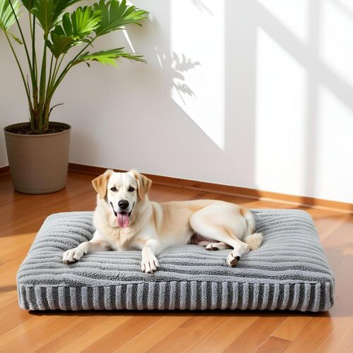 Panier Chien Grande Taille, Xl Coussin Chien Dehoussable Lavable, Lit Pour Chiens Moelleux Respirant Antidérapant Pour Grande Chiens Et Chats, 107x69x10cm