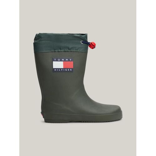 Bottes De Pluie Cordon Avec Stoppeurs Rain Boot/military Green