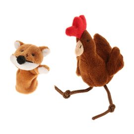 Ensemble De Marionnettes À Doigt En Peluche Douce, Style Animal Pour Tout-Petits, Lowrie Et Poule