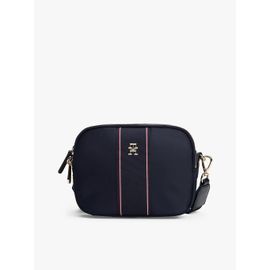 Petit sac bandoulière à monogramme TH POPPY CAMERA BAG CORP/Space Blue Corp