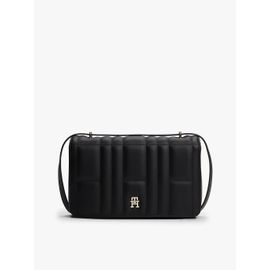 Sac bandoulière matelassé à monogramme TH TH FEMININE CONV CROSSOVER/Black
