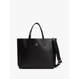 Sac bandoulière à monogramme TH TH DISTINCT SATCHEL/Black