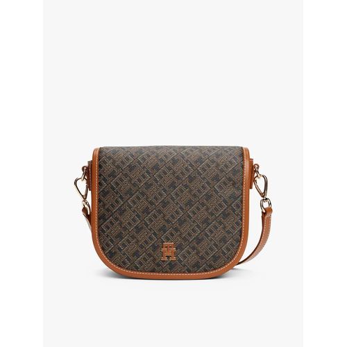 Sac besace TH Monoplay TH MONOPLAY LEATHER SADDLE BAG/Black