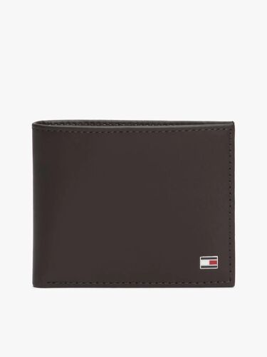 Petit portefeuille gaufré à deux volets ETON MINI CC WALLET/Brown