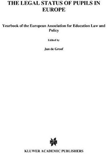 The Legal Status Of Pupils In Europe