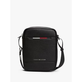 Sac reporter à bandoulière et logo en métal TH CENTRAL MINI REPORTER/Black