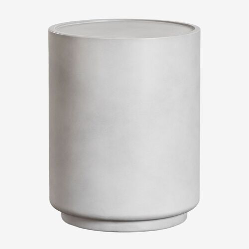 Pack de 2 tables de chevet rondes Ø35 cm en ciment Darwys