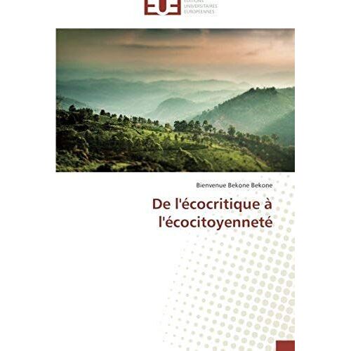 De L'écocritique À L'écocitoyenneté