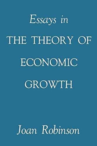Essays In The Theory Of Economic Growth