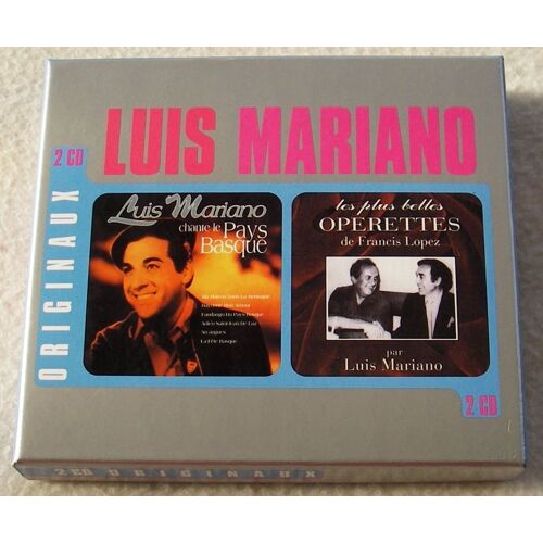 2 Cd. Luis Mariano. Chante Le Pays Basque. Opérettes Francis Lopez. 2000.