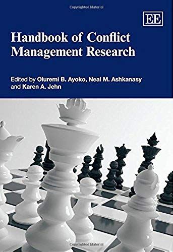 Handbook Of Conflict Management Research