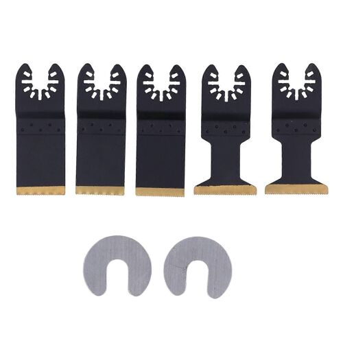 5 lames oscillantes universelles ensemble d'outils de scie professionnels plaqués Ti pour la coupe des métaux