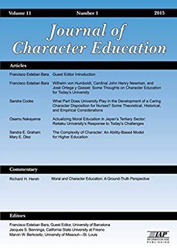 Journal Of Character Education Vol 11 Issue 1