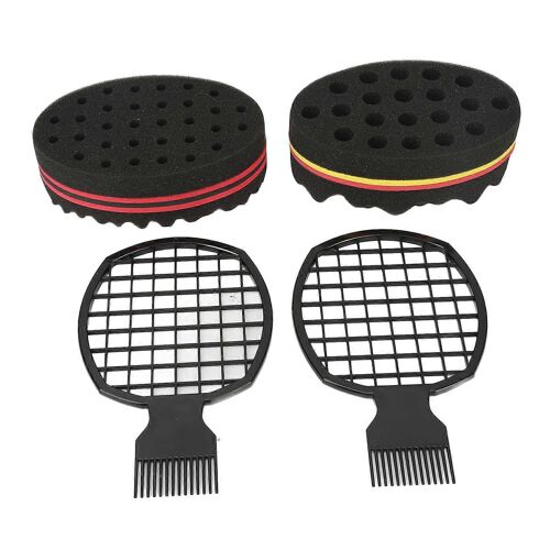 Cheveux Twist Peigne Éponge Professionnel Portable Éponge À Cheveux Ensemble Outil De Coiffage Pour Salon À La Maison