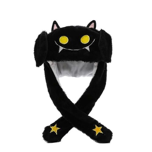 Drôle Chapeau En Peluche Oreillettes Chapeau D'oreilles Mobiles Pour Halloween Party Cosplay Costume