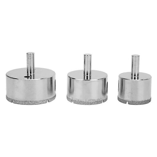 3pcs Portable Trou Ouvre-Trou Scie Perceuse Mèche Outil pour Carrelage De Verre Céramique Marbre Perçage