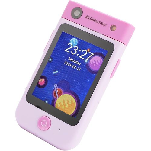 Enfants Téléphone Intelligent 2.8 Pouces Écran Tactile 1080P Flip Caméra Musique Lecteur Vidéo Jeux Éducatifs avec 32GB De Stockage pour Les Tout-Petits Enfants (Dinosaure Vert)