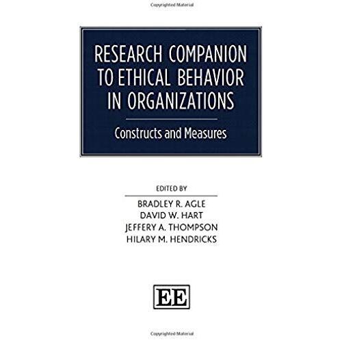 Research Companion To Ethical Behavior In Organizations