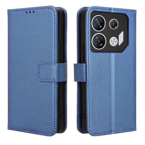 Étui Pour Infinix Gt 10 Pro 5g Titulaire De La Carte Portefeuille Magnétique Couverture Bicelle - Bleu