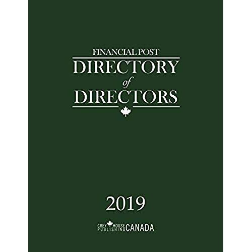 Financial Post Directory Of Directors 2019