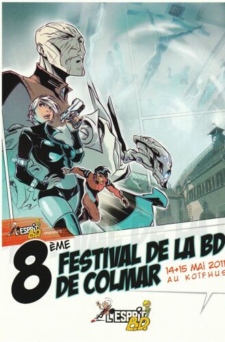 Carte Postale Motteler Julien Festival Bd Colmar 2010 (42 Agents Intergalactiques