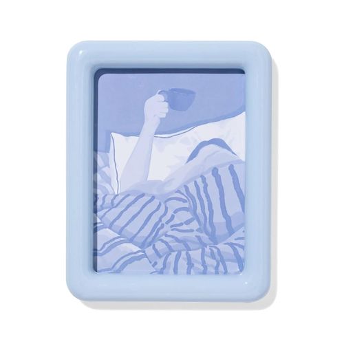 051 Cadre Photo 15x20 Cm Bois Bleu Clair (bleu)