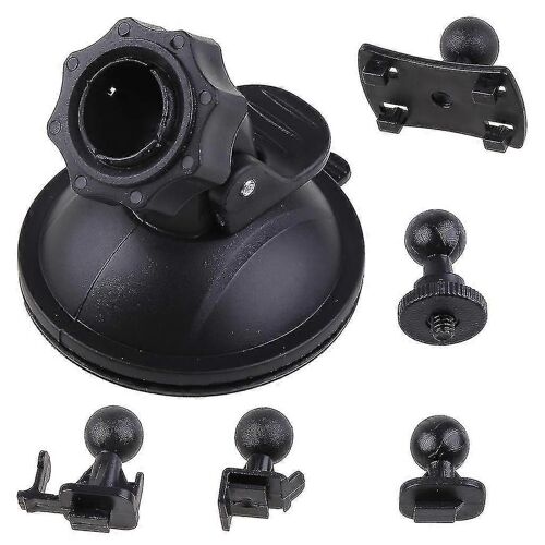 Ventouse De Voiture Pour Support De Caméra De Tableau De Bord Enregistreur Vidéo De Véhicule Sur Le Support De Tableau De Bord Du Pare-Brise Avec 5 Types D'adaptateur 360 Degrés Vue D'angle Pour La Co