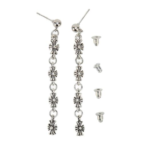 Boucles D'oreilles Linéaires Cuivre Blanc Élégant Délicat Confortable Port Sûr Boucles D'oreilles Pour Femmes Fête Mariage