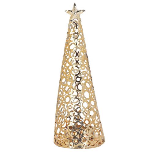 Bougeoir Alliage d'aluminium Exquis arbre de Noël Chandelier Décoration de la maison Or
